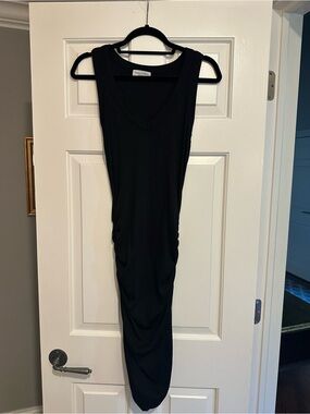 Michael Stars Black Sleeveless V-Neck Maxi Dress